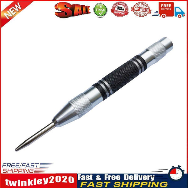 Automatic Center Pin Spring Loaded Mark Center Punch Woodworking Tool (A) Newly