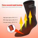 1 Pair Electric Heating Socks w/ 2500mA Power Bank Thermal Stocking (Black)