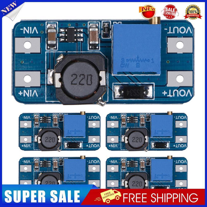5Pcs MT3608 2A DC-DC Step Up Power Apply Booster Power Module for Arduino