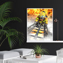 5D DIY Full Drill Diamond Painting Fire Fighter Cross Stitch Mosaic Kits Decor