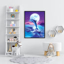 Acrylic Oil Painting By Numbers Dolphin Handmade Digital Picture Art Home Decor