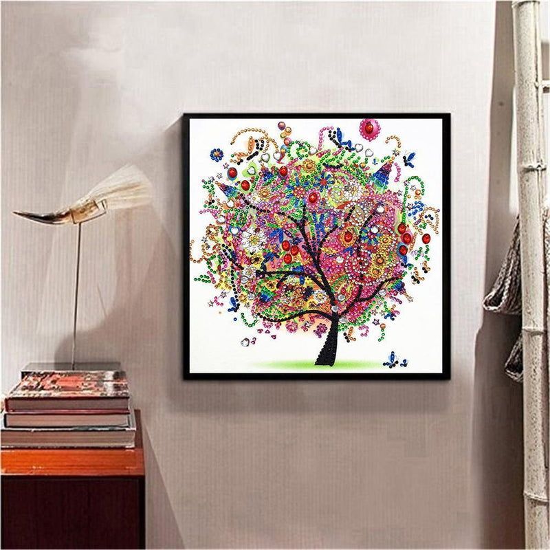 5D DIY Tree Special Shaped Diamond Painting Cross Stitch Mosaic Craft Kits
