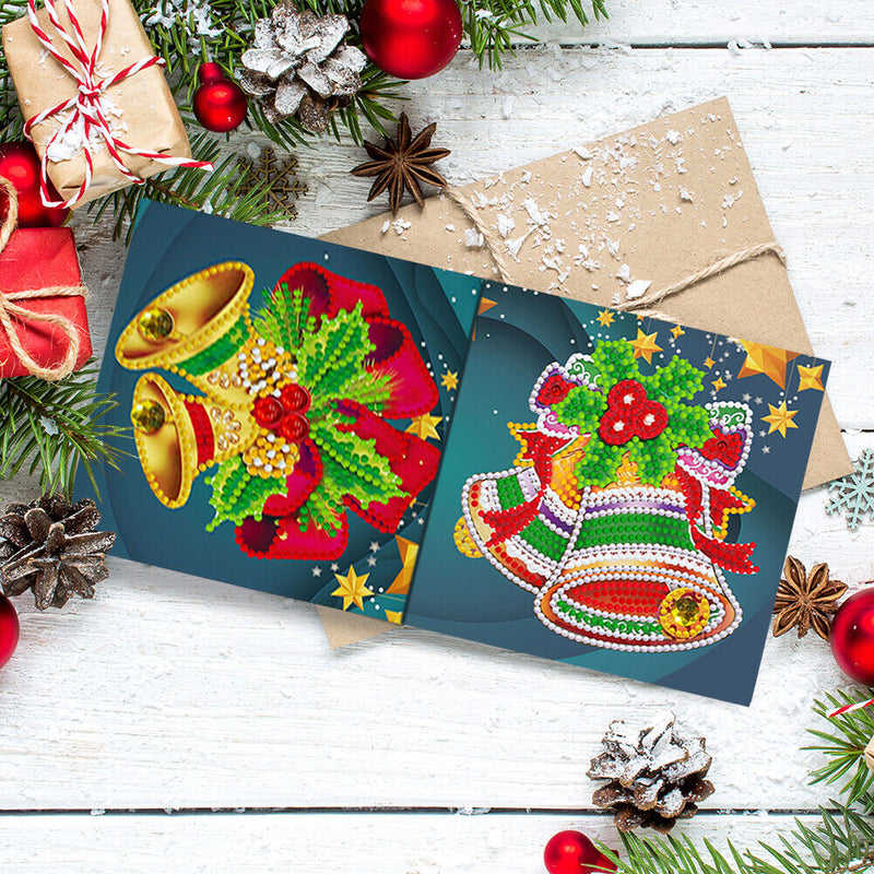 DIY Special Shape Diamond Christmas Card Glitter Rhinestone Painting Kit