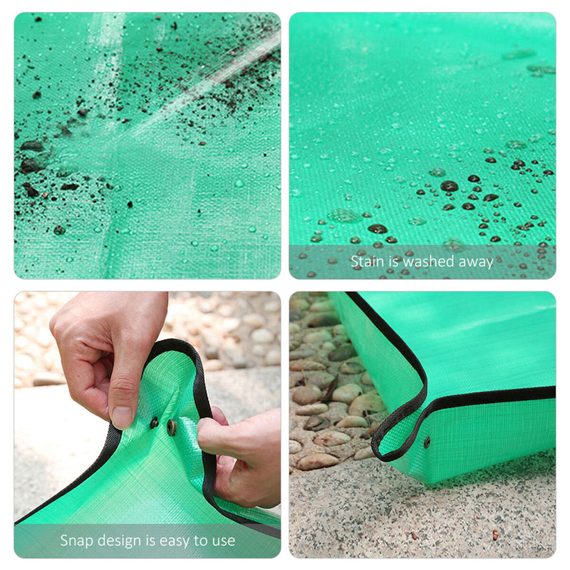 Plant Repotting Mat Waterproof Foldable Planting Pot Pad (Green 100x100cm) Newly