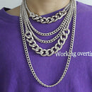 Punk Big Thick Chain Choker Multi-layer Women Men Night Club Necklace Jewelry