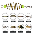 10pcs Fishing Bait Spring Hanging Tackle Stainless Steel Feeder Fishing Tools