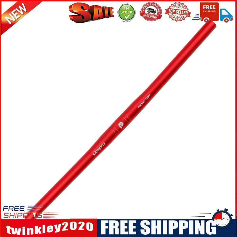 25.4x540mm MTB Bike Aluminum Alloy Handlebar Riser Bar Ultra Light (Red)