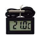 Thermometer LCD Temperature Meter Refrigerator Aquarium Monitor (Black) Newly