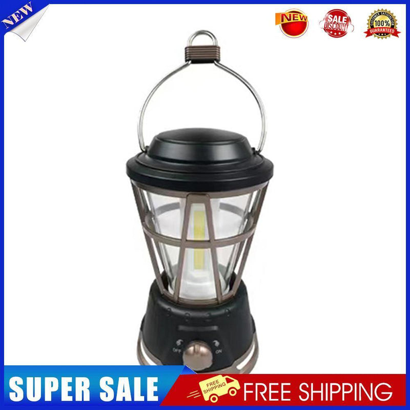2 Modes Waterproof LED Tent Lanterns Emergency Camping Flame Lights (Black)