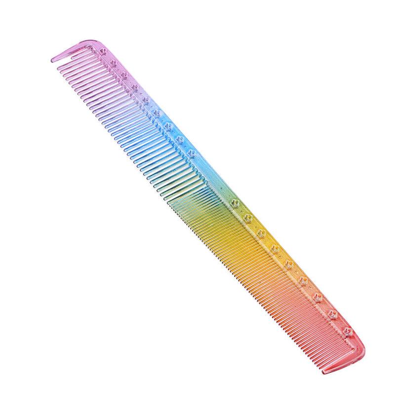 Haircut Hairdresser Comb Heat Resistant Colorful Rainbow Comb Hairdressing To