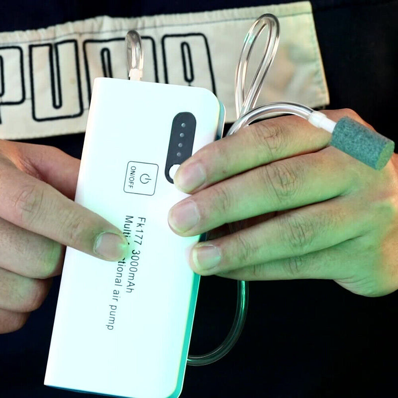 3000mAh Aquarium Oxygen Pump Fish Tank Oxygenated Outdoor Fishing Aerator Newly