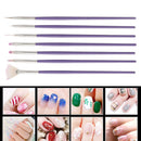 7pcs Row Dotting Builder Drawing Carving Nail Art Brush Nail Design Painting Pen