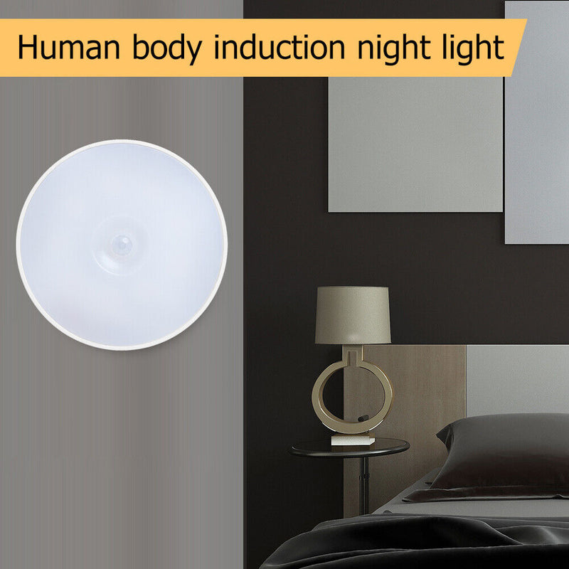 Home Mini LED Touch Night Light USB Charging Human Body Induction Wall Lamp