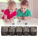 10pcs Dice Counter 5 Positive +1-1 5 Negative Gathering Table Game (Black)