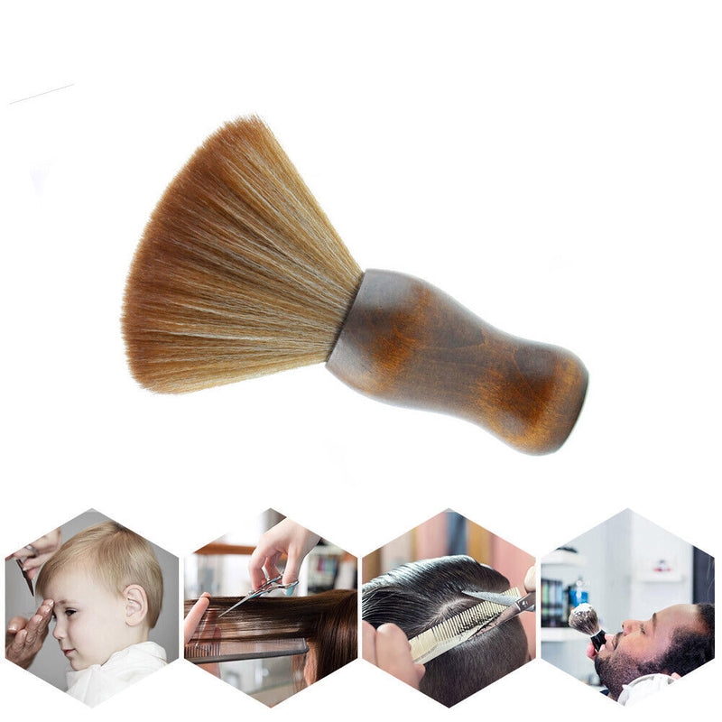 Barber Beard Hairbrush Soft Neck Face Duster Brush Salon Cutting Styling To