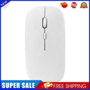 W8 2.4G Wireless Thin Silent Mouse 1600DPI 4 Keys Optical Mice (White)