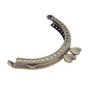 8.5cm Half Round Metal Wallet Frame Heart Kiss Clip Grip DIY Accessories