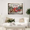 Handmade Christmas Deer Car 5D DIY Full Round Drill Drawing Kit Diamond Painting