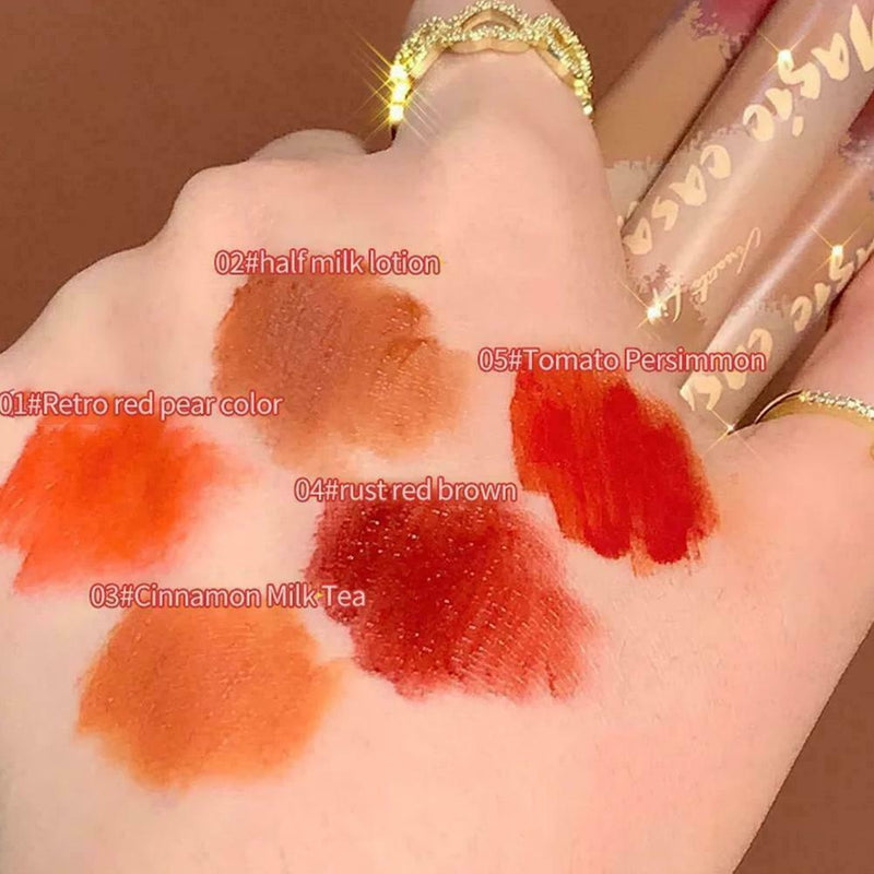 5Pcs/Set Velvet Matte Lipstick Set Lip Gloss Lip Glaze Set B2B3 Fade N Q1K1