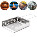 Outdoor Foldable Toaster Rack Portable Bread Toaster Sausage Grilling Kit Newly