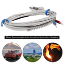 M12 Probe 0-400C K Thermocouple Cable Temperature Sensor Shielded Wire (2m)