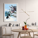 Snow Donkey Oil Paint By Numbers Kits Canvas Picture DIY Wall Art Craft Decor