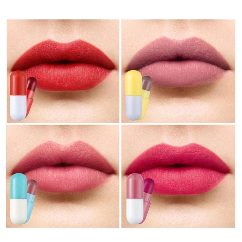 Capsule Lipstick Set 8pcs Waterproof Moisturizing Long Lasting Care Beauty ~