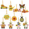 #A 10pcs Pendants Single Side 5D DIY Hanging Ornament Cartoon Christmas Decorati