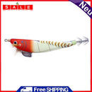 100mm 12g Sinking Fishing Lures Luminous Wood Shrimp Bait with Squid Jigs Hook