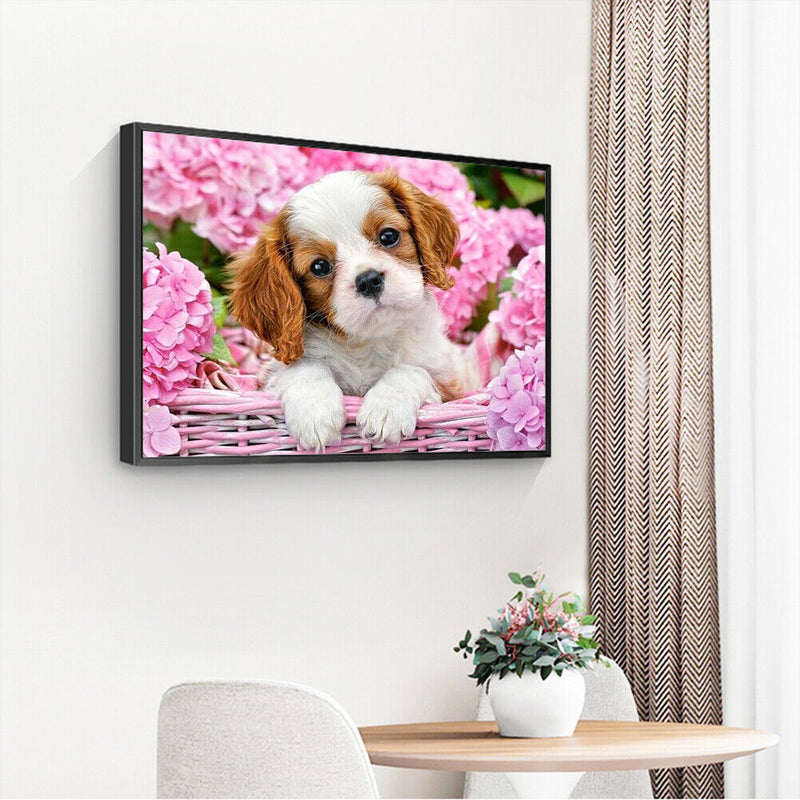 Hand Painted Artwork Animal DIY Painting By Numbers Kit Frameless Hanger Decor
