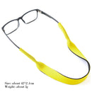 Eyeglasses Straps Sunglasses Lanyard Sports Anti Slip Cord Holder (Yellow)