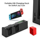 Portable 4 Port Joy-Con Controller Charging Dock Gamepad Charger Station Cradle