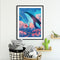 Whale in Cloud DIY Oil Paint By Numbers Paintwork for Kids Adults No Frame