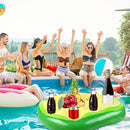 Drink Holder - Floating Bar Tray Inflatable Beer Cup Holders (Avocado) Newly