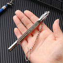 Steel Fly Fishing Stream Water Temperature Fishing Thermometer with Carabiner