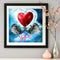 DIY Full Round Drill Rhinestone Diamond Painting Love Dolphin Handwork Home Art