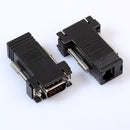 VGA Extender Female/Male, LAN Cat5 Cat5e/6 RJ45 Ethernet Female Adapter