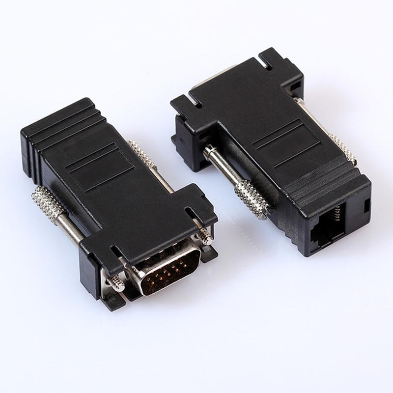 VGA Extender Female/Male, LAN Cat5 Cat5e/6 RJ45 Ethernet Female Adapter
