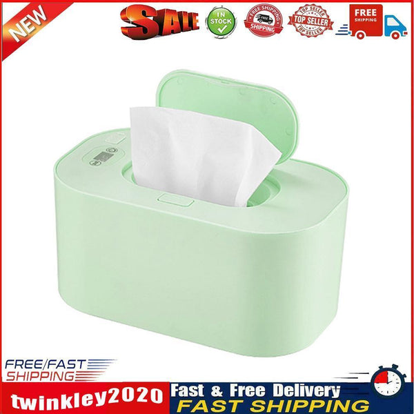 USB Baby Wet Wipes Heater Home Car Tissue Paper Warmer Warming Box (Green) Newly