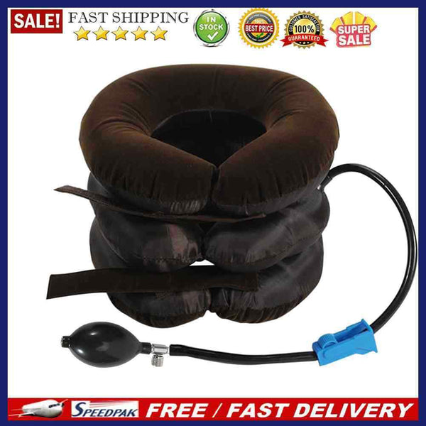 Inflatable Neck Stretcher Thick Air Cervical Traction Support Pillow Health Care