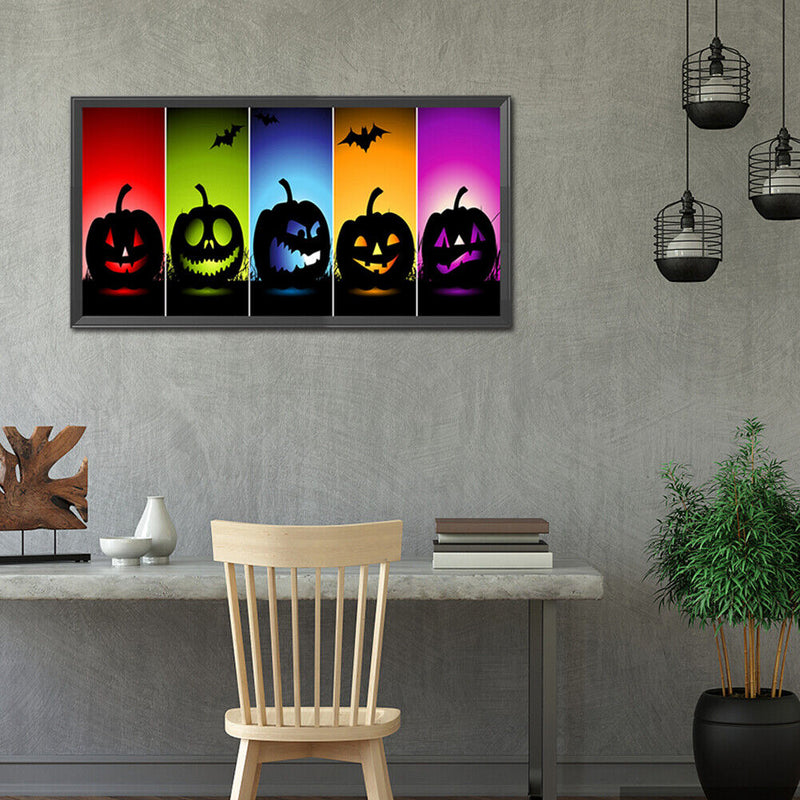 Full Round Drill Diamond Painting Pumpkin Monster Pictures Handiwork Art Mosa
