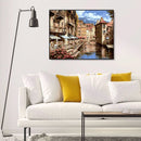 Florence River Oil Painting By Numbers Canvas Hand Painted Wall Art Home Decor