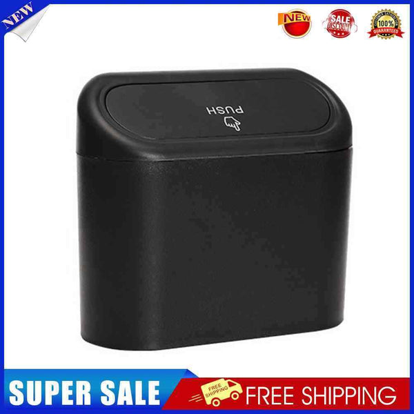 Universal Car Trash Can Flip Lid Garbage Bin Auto Stowing Tidying Accessori