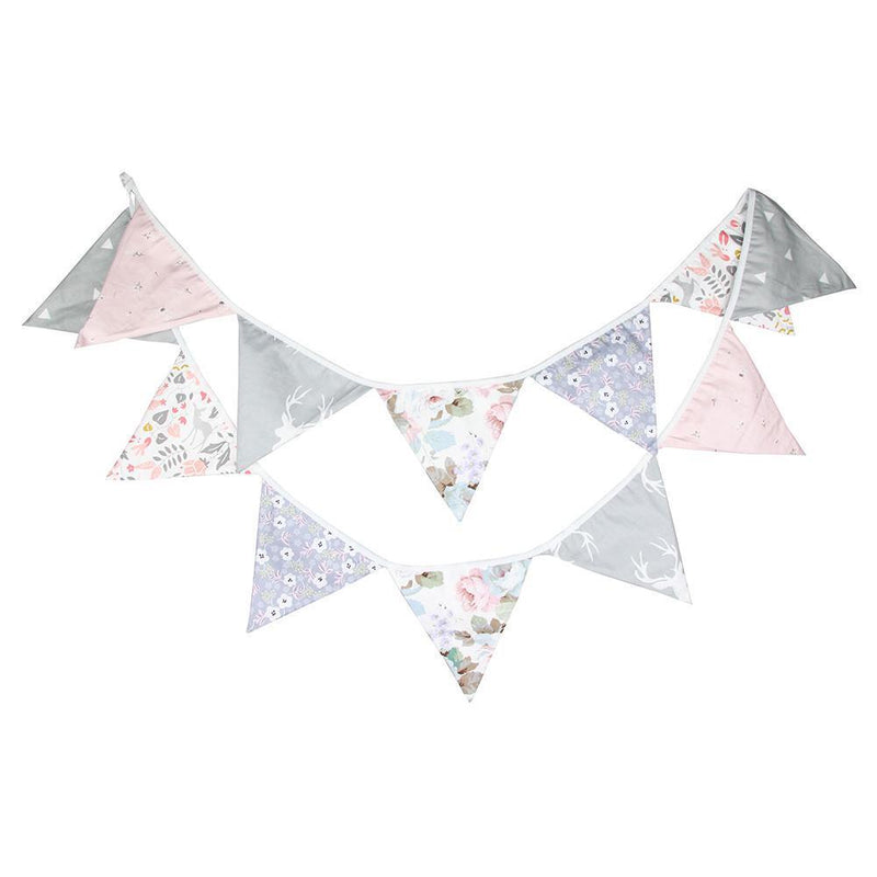 12 Flags Bunting Banners Triangular Flags Pennant Wedding Party Home Decora