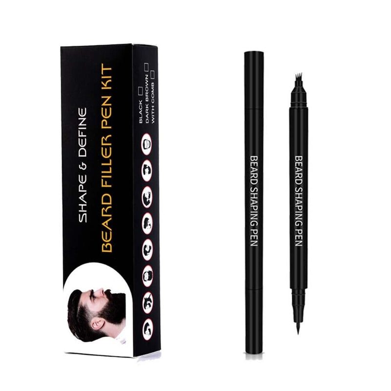 Moustache Filler Pen Beard Filling Tool Double Head Beard Enhancer Shaping