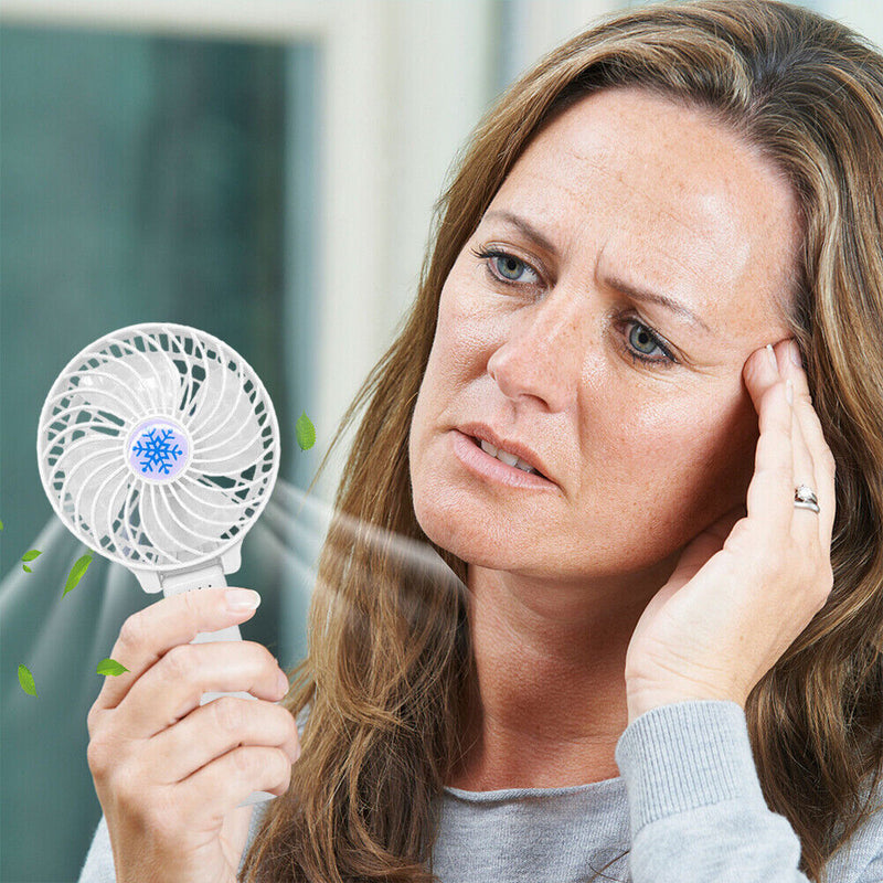 USB Rechargeable Foldable Handheld Desktop Fan Small Summer Personal Cooler Fans