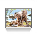 Giraffe Elephant 5D DIY Full Drill Round Rhinestones Painting Embroidery