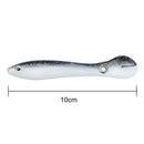 10cm/6g Soft Bionic Fishing Baits Lure Artificial Crankbait Wobbler (White)