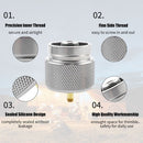 Camping Stove Adapter Split Stove Gas Adapter Converters for BBQ (Grey)