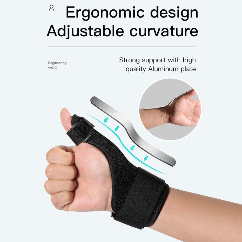 2pcs Medical Sport Wrist Thumbs Support Adjustable Finger Protective Guard Newly